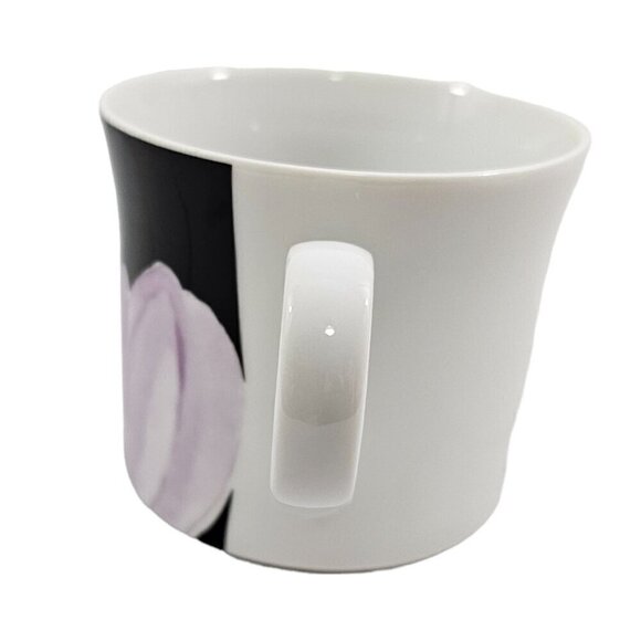 Mikasa Japan VOGUE L1052 Fine Porcelain Floral 8 Oz Flat Cups Mugs – Set of 4 - Picture 8 of 16